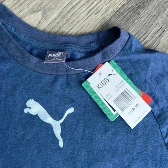 🌸4/$30🌸✨🆕puma🆕✨ | Blue Puma t-shirt - Picture 3 of 8